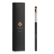 TEOYALL Flat Rounded Concealer Brush, Soft Dense Synthetic Bristles Blending Brush For Powder Cream Concealer Eyeshadow