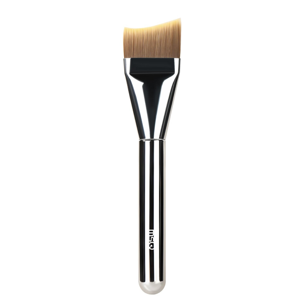 Msq Foundation Brush Ultra Thin Foundation Brush For Liquid Makeup Slanted Angled Contour Brush Concealer Brush, Dense Makeup Brush For Blending,