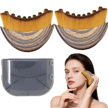 2Pcs Lymphatic Drainage Face Brush, Clean Dry Brushing & Jawline Sculpting, Ergonomic Design Reduces Puffiness & Fatigue, Precise Facial Skin Care