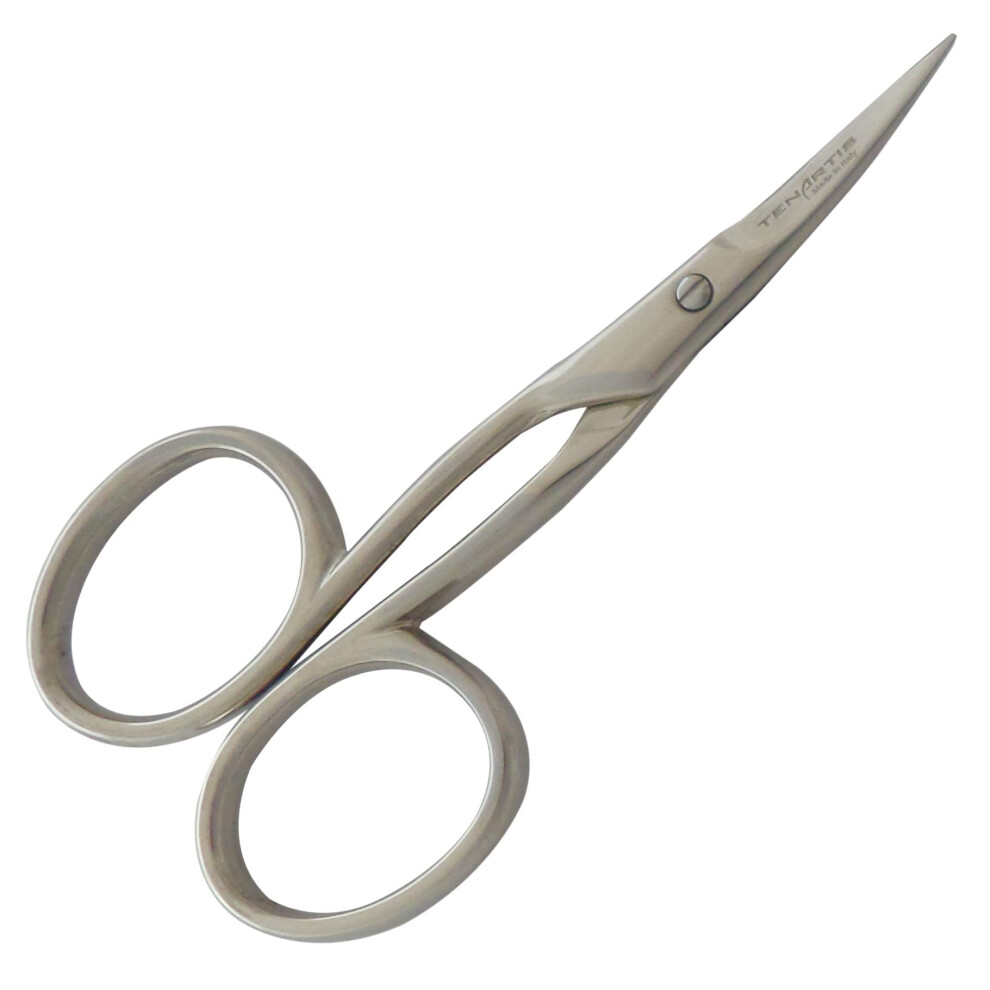 Tenartis Left Handed Curved Scissors For Embroidery, Nail And Cuticle - Made In Italy