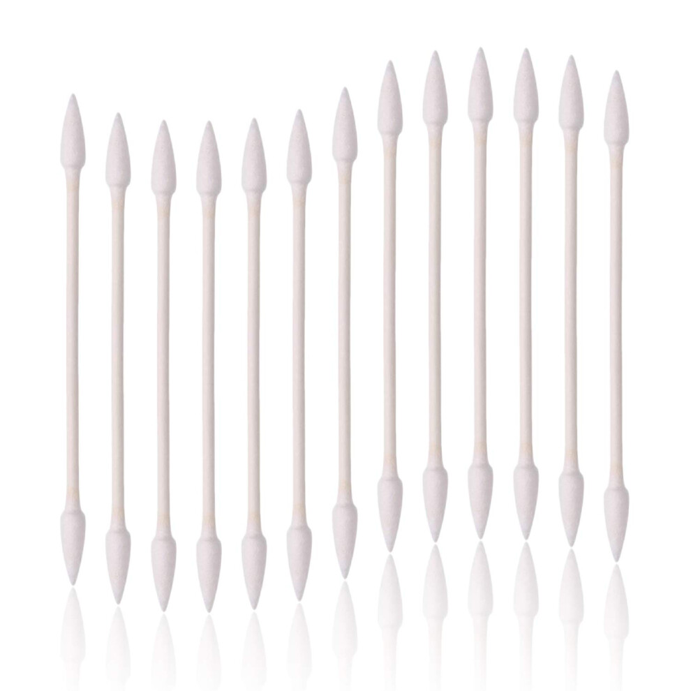 Akliocss 800Pcs Cotton Swabs, Double Tipped Cotton Buds With Paper Stick, 4 Packs Of 200 Pieces, Pointed Shape