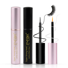 EMEDA False Eyelash Glue 2 Pcs Super Strong Hold Clear Black Glue Professional Latex Free Eyelash Glue Waterproof Lash Glue Black White Strip Eyelash