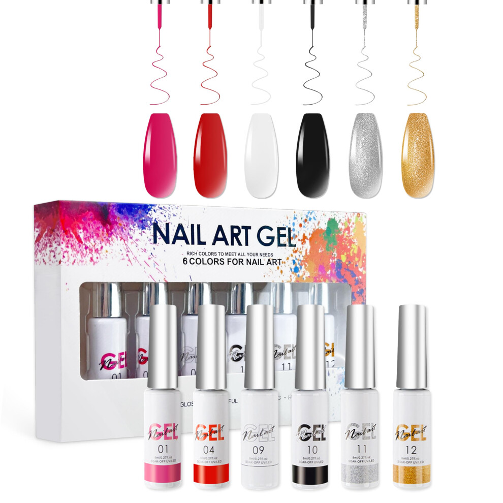 Aijimei Liner Gel Nail Polish Set For Nail Art