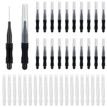 umorismo 40 Pcs Micro Eyebrow Brush with Cap, Brow Lamination Brush Eyelash Brush Eyebrow Spoolie Lash Lift Tools Lash Filler for Women Men Eyebrows