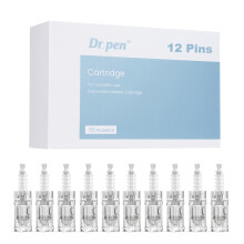 Dr.pen A10 Cartridges 12 Pins, 10Pcs Dr.pen Replacement Cartridges for Microneedling Pen A10 Model, Authentic Disposable Microneedling Cartridges (12