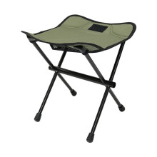 Tabouret Pliant Ultraléger et Portable pour le Camping, la Pêche et les Files D'Attente (Vert Armée)