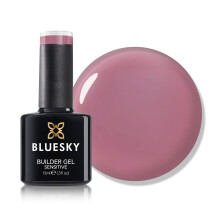BLUESKY All in One Fast and Easy Builder Gel Sensitive 15ml, Cherry Bliss - Rose Pink, Nail Strengthener and Extender for Sensitive Nails, Requires