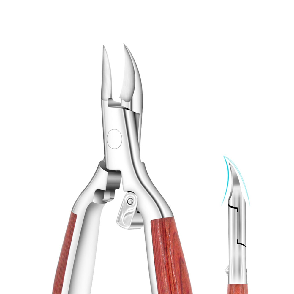 Wenxintek Toenail Clipper For Thick Or Ingrown Nails,Heavy Duty Nail Clipper Cutter For Fingernails Toenails,Podiatrist Toenail Nipper Grooming Tool,Sharp Blade