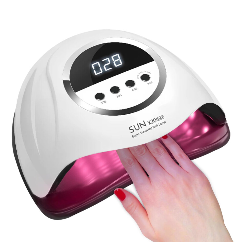 Beenle Light 320W Uv Led Nail Lamp, Professional Nail Dryer Gel Polish With 72 Beads, Uv Nail With 4 Timer Settings, Nail Polish Curing Gel Led Dryer