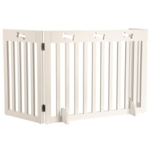 Trixie 3-Parts Gate for Dog, 82-124 ? 61 cm, White