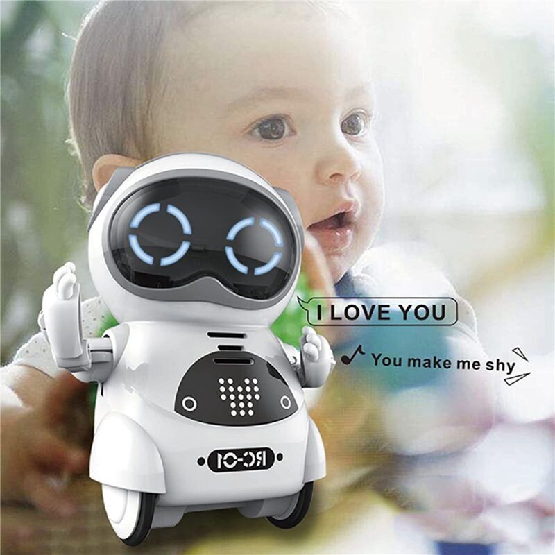 2X Robot de Poche TéLéCommandé pour les Enfants avec Dialogue ...
