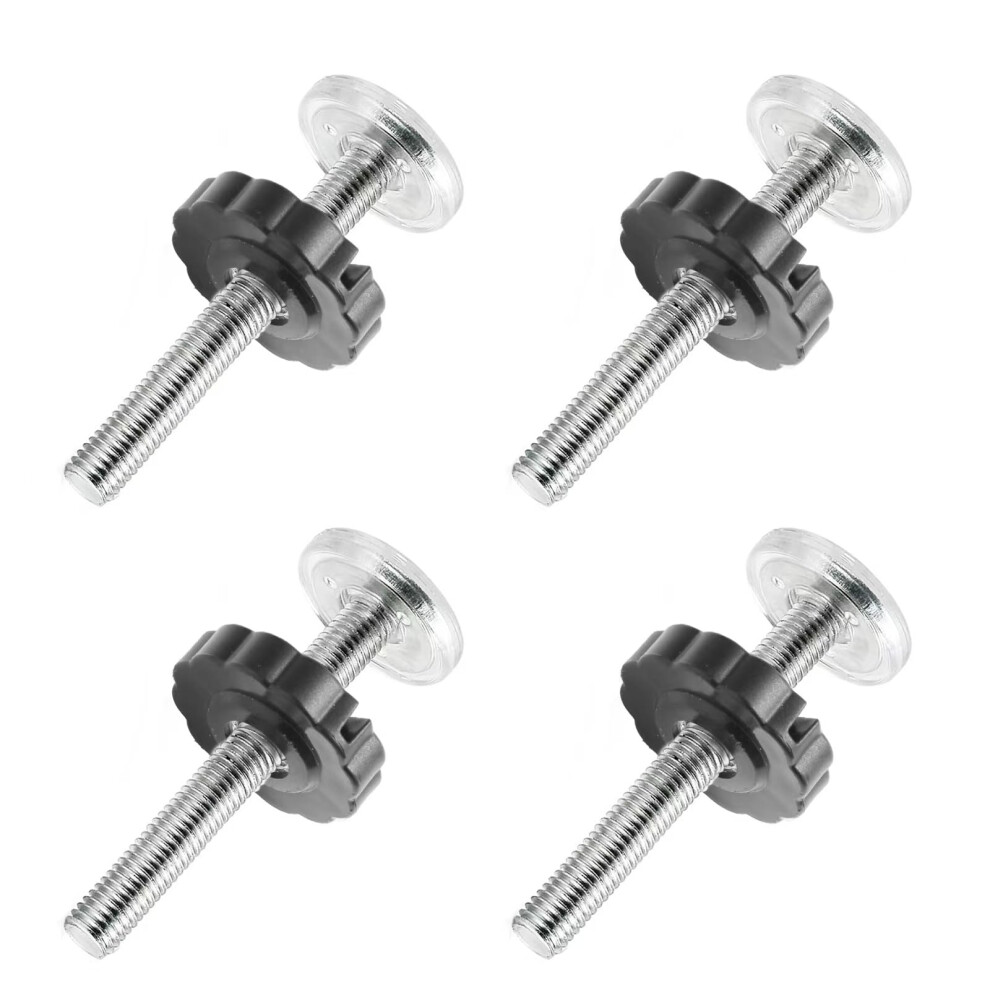 Gyxcelc 4 Pcs Pressure Mounted Baby Gates Threaded Spindle Rods M10 *10Cm Walk Thru Gates Accessory Screw Bolts Kit For Baby Safety Gates Pet Dog Gate Stair