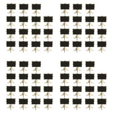 60 Pack  Chalkboards Place Cards with Easel Stand - Wood Rectangle Small Chalkboard Signs for Wedding