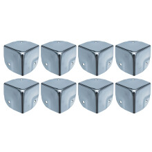 14966-09 Corner Protectors for Suitcases Metal Pack of 8 40 x 40 x 40 mm Silver Galvanised