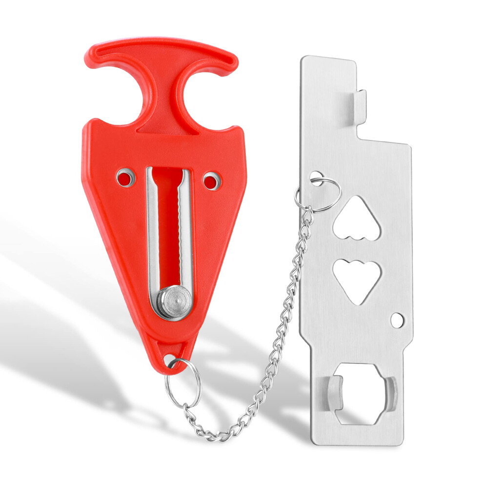 Portable Door Lock Home Security Door Locker Travel Lockdown Locks For Additional Safety And Privacy Perfect For Traveling Hotel Home Apartment Acemining