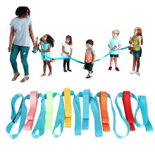 Children Safety Walking Rope, 368cm/144.88in Anti?Lost Toddler Safety Line with 12 Colorful Handles Baby Kid Outdoor Safety Daycare Rope for Preschool