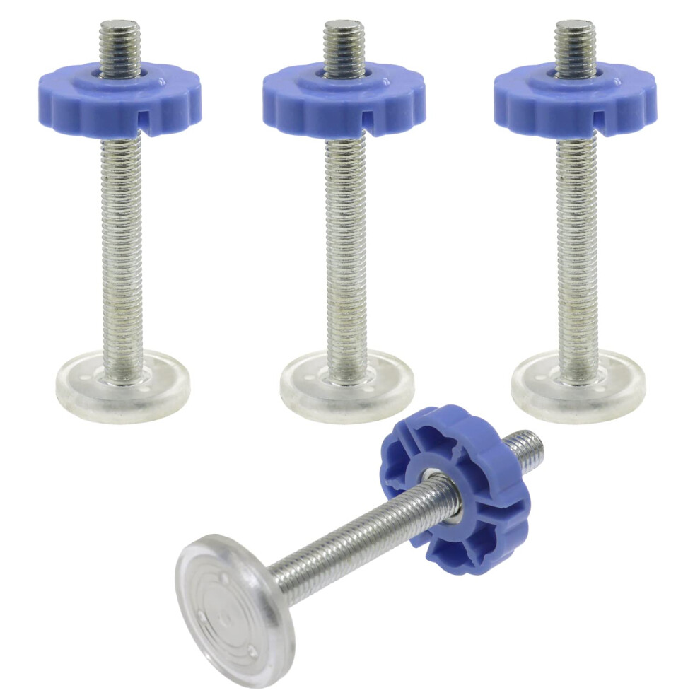 4 Pack Pressure Mounted Baby Gates Threaded Spindle Rods,M10 Walk Thru Gates Accessory Screw Bolts Kit For Baby Safety Gates Pet Dog Gate Stair Dboo