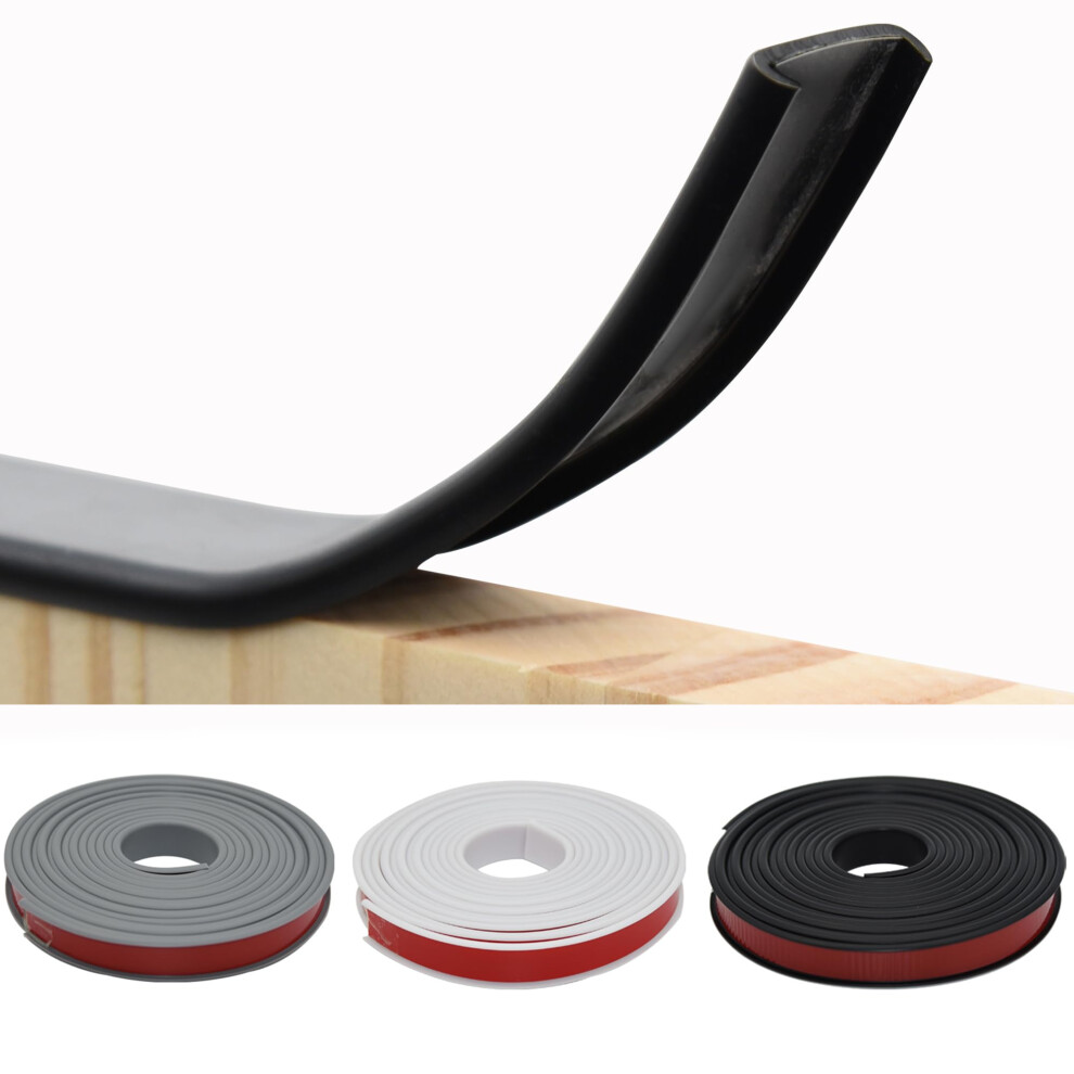 U Shape 18Mm Pvc Trim Furniture Edge Banding Self Adhesive Soft Tpe Edging Tape For Table Cabinet Chairs, Shelves Furniture Restoration (18Mm, 5M 5051225966126