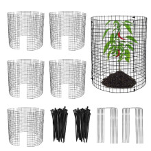 15 Stuks Plantenbeschermers Tegen Dieren, 30 cm Diameter X 30 cm Hoogte, 15 Stuks Voorgebogen Metalen Gaas Om Dieren Buiten Te Houden