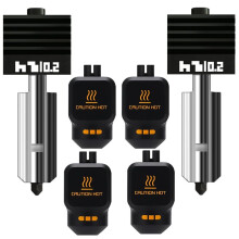 2 Stück 0,2 mm Gehärtete Stahldüsen-Hotend für P2S/H2S/H2D/A1/A1 -Druckkopf-Hotend mit 2 Silikonhülsen