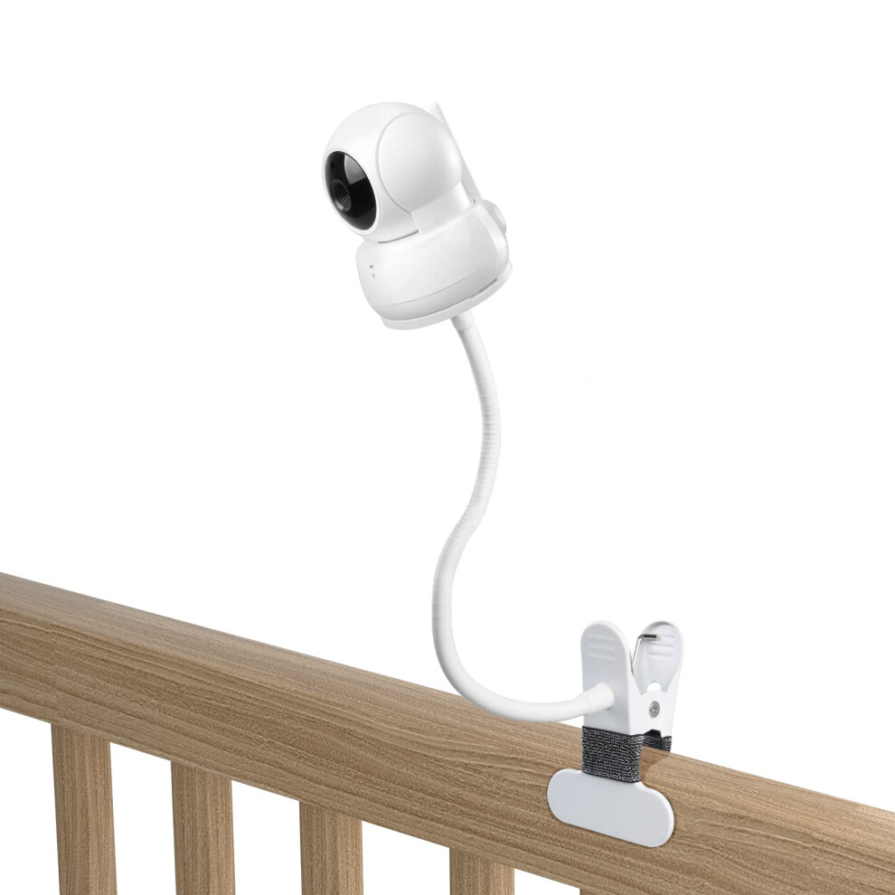 Flexible Clip Mount Compatible With Vtech Vm923/924Baby Monitor Without Tools Or Wall Damage - (Clip Mount) White Holaca