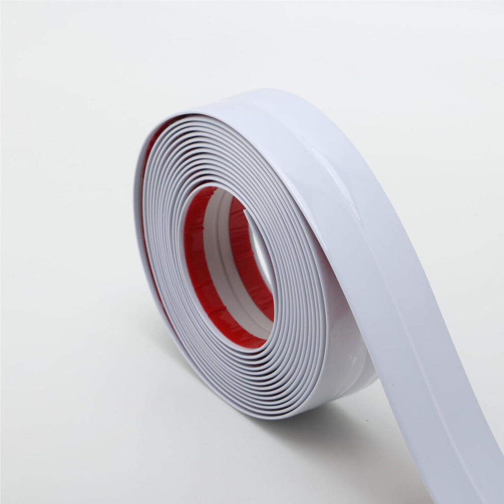 Peel And Stick Multifunctional Molding, 3-In-1 Design - Wall Trim & Corner Guards & Caulk Strip Baseboard For Floor, Table And Door Frame Hungbak