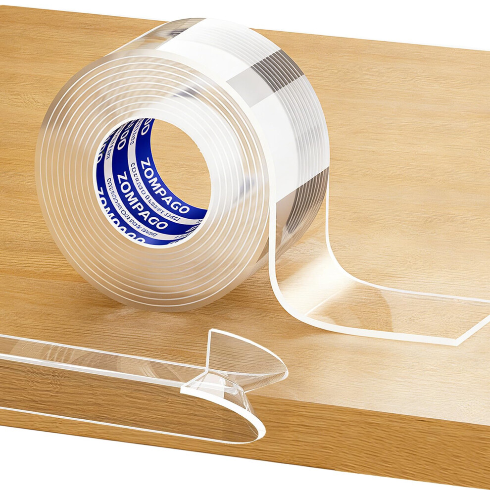 Clear Soft Edge Protector Strip,Strong Adhesive Furniture Strip, 3M X 4Cm X 2Mm, Transparent Corner & Edge Guard For Baby Proofing,Safety Zompago