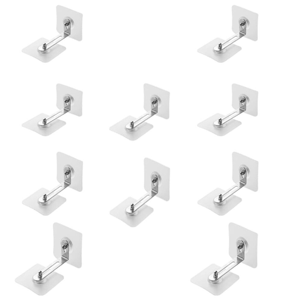 10Pcs Anti-Tip Wall Anchor Kit - No Drill Install For Furniture And Shelf - Baby Proofing Gear To Prevent Falling - Child Safety Yalihaixia