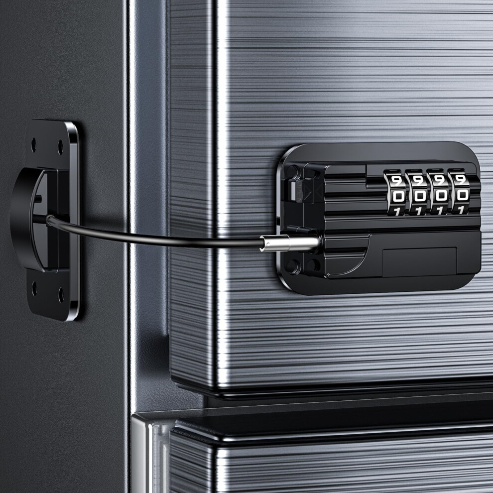 Refrigerator Locks With Password, Child Proof Fridge Door Locks For Kitchen Refrigerator, Cabinets And Drawers, Closets, Windows, Doors-No Tools Need Wilniry