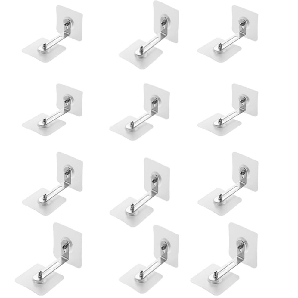12Pcs Furniture Wall Anchor No Drill The Wall Install Anti Tip Furniture With Kit Baby Proofing Gear Fix The Shelf To The Wall To Prevent Furniture Yalihaixia