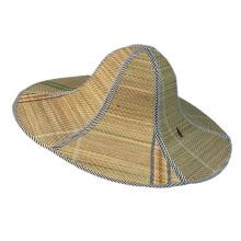 Chinese Retro Bamboo Rattan Fisherman Hat, Handmade Weave Straw, Tourism Rain Dance Props, Cone Fishing Sunshade