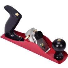 Handhyvel med 5 cm SK5-Stålblad, Justerbart Djup, Ergonomiskt Grepp för Träbearbetning