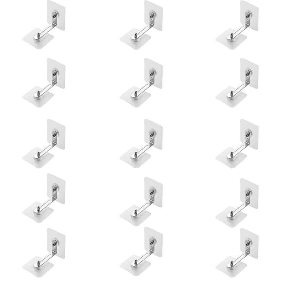 15Pcs Furniture Wall Anchor No Drill Install Anti-Tip Kit With Baby Proofing Gear To Fix Shelf And Prevent Falling For Child Safety (15) Yalihaixia