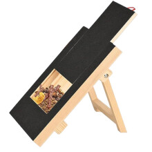 Dog Nail Scratch Board with Built-in Treat Box, Wooden Puppy Nail Grinding Pad, Dog Nail File Sandpaper Board Scratcher