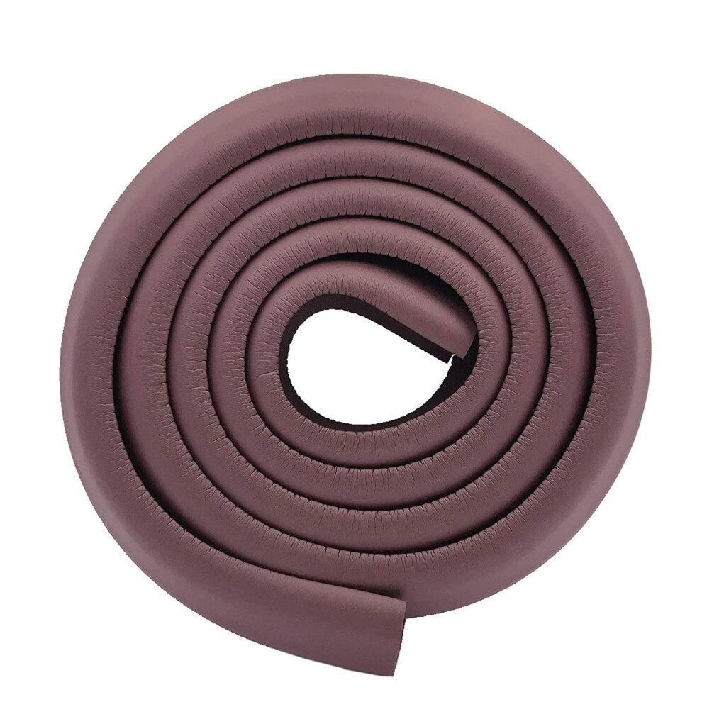 M2cbridge L Shape Extra Thick Furniture Table Edge Protectors Foam Baby Safety Bumper Guard 2 M (Brown)