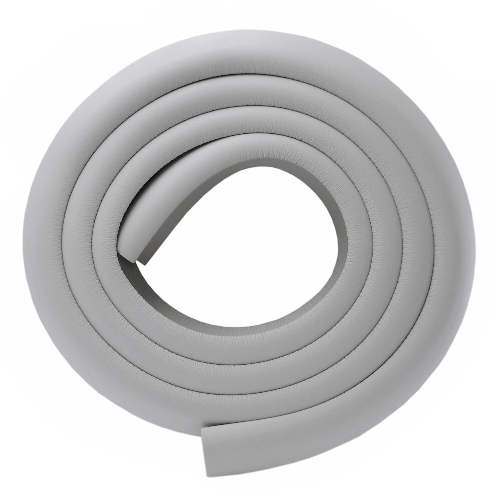 M2cbridge L Shape Extra Thick Furniture Table Edge Protectors Foam Baby Safety Bumper Guard 2 M (Grey)