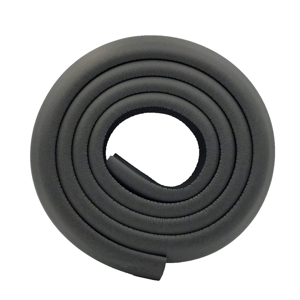 M2cbridge L Shape Extra Thick Furniture Table Edge Protectors Foam Baby Safety Bumper Guard 2 M (Black)