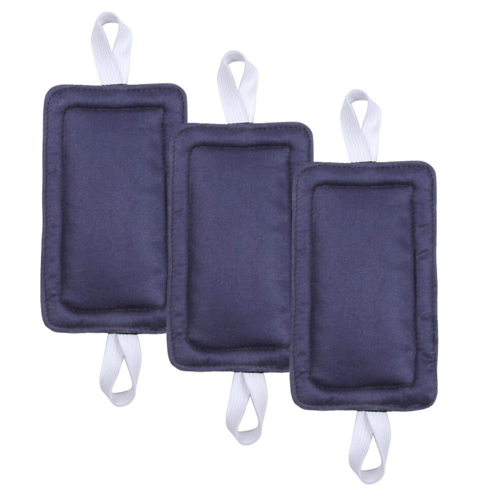 Door Silencer & Jammer - 3 Pack Noise Reducing Cushions For Baby Toddler Safety - 3.25 X 5.5 Inch (Navy ) Blue Icobuty
