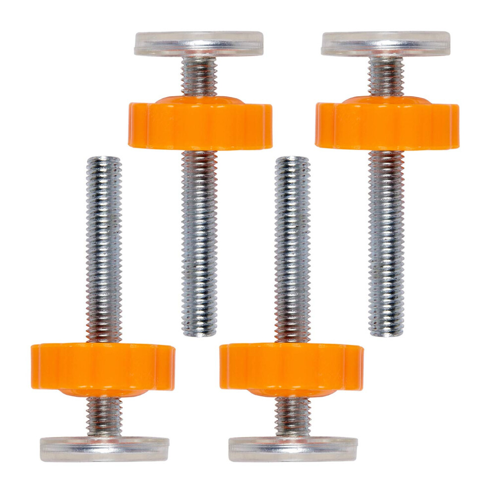Stair Gate Spares Wall Fixings-4 Pack M10 Pressure Baby Gates Threaded Spindle Rods Walk Thru Gates Accessory Screw Bolts For Baby And Pet Cosoro