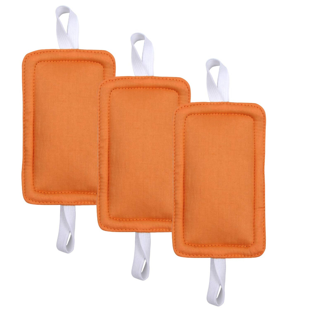 Door Silencer & Jammer - 3 Pack Noise Reducing Door Cushions For Baby & Toddler Safety - 3.25 X 5.5 Inch (Orange) Orange Icobuty