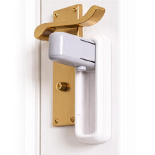 BeeGo? Door Lever Lock (2 Pack) ? Child Safety Door Handle Lock Without Drilling, Strong Adhesive, Easy Install, No Tools