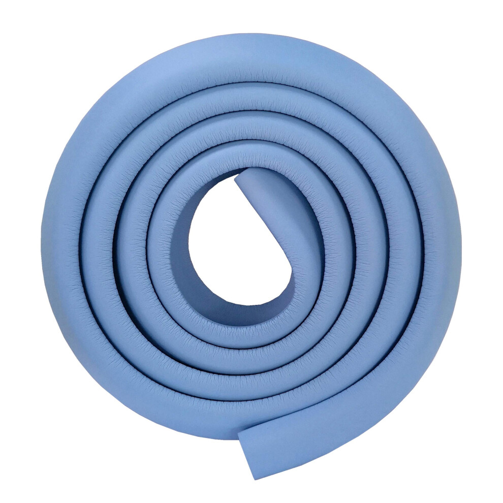 M2cbridge L Shape Extra Thick Furniture Table Edge Protectors Foam Baby Safety Bumper Guard 2 M (Blue)