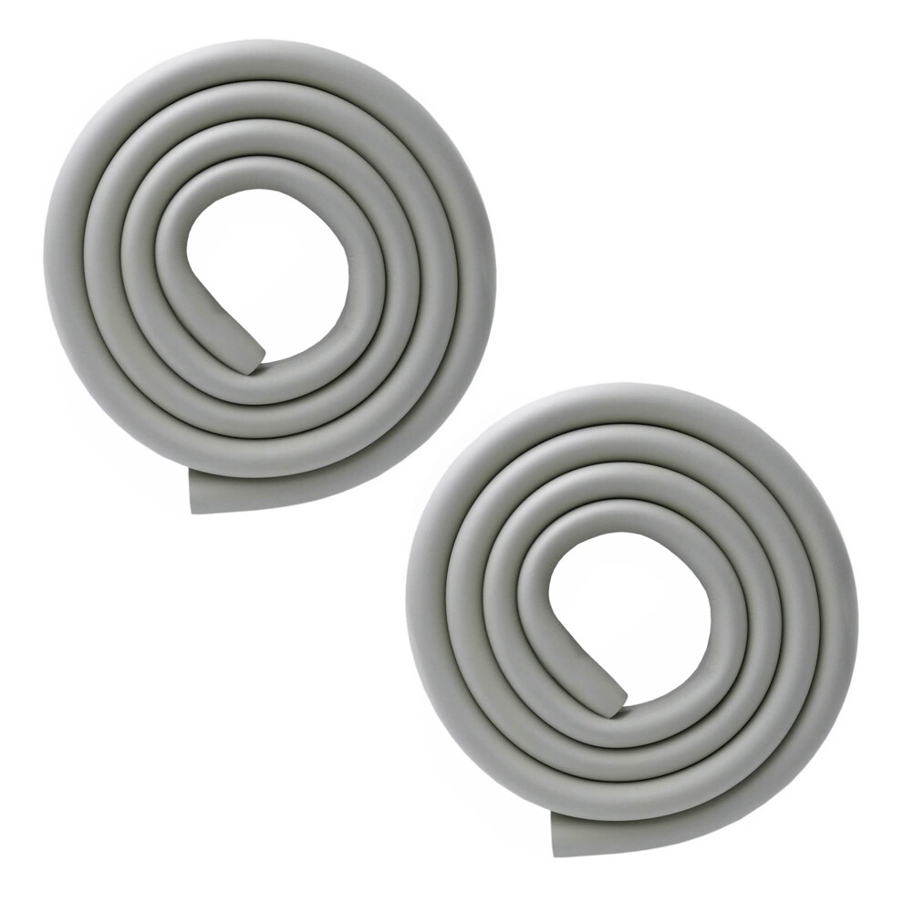 M2cbridge U Shape Extra Thick Furniture Table Edge Protectors Foam Baby Safety Bumper Guard 6.5 Ft (Grey (6.5Ft X 2))