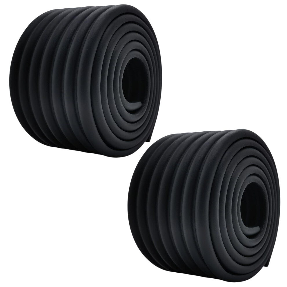 Multifunctional Edge And Corner Guard Coverage Baby Safety Bumper Diy 6.5 Ft ( (6.5Ft X 2)) Black M2cbridge