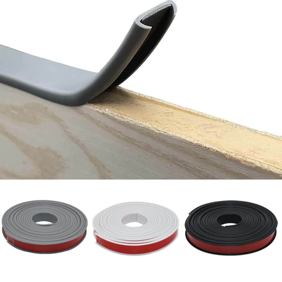 U Shape 18Mm Pvc Trim Furniture Edge Banding Self Adhesive Soft Tpe Edging Tape For Table Cabinet Chairs, Shelves Furniture Restoration (18Mm, 5M 5051225967925