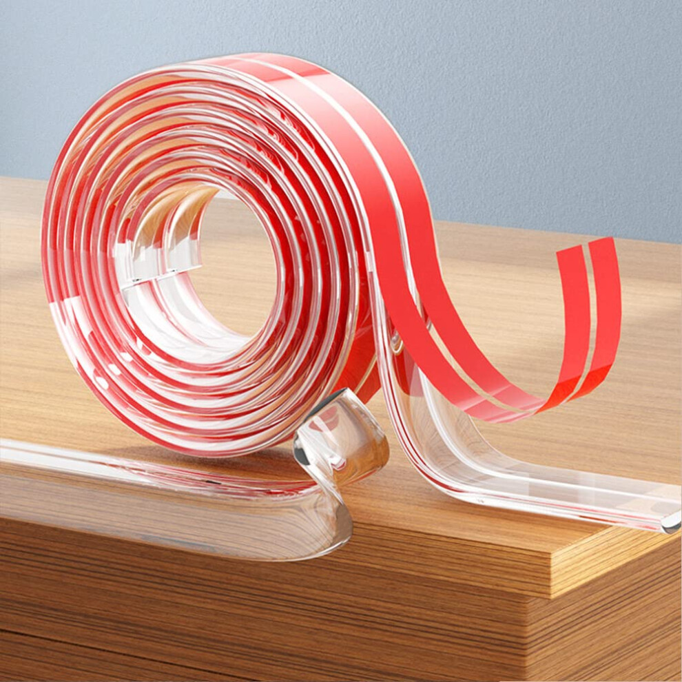 Symagalbst 3M/9.8Ft Silicone Edge Protector Strip For Kids, Transparent Table Corner Protectors For Baby Safety Pre-Tape Adhesive Baby Proofing Edge