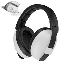 YANKUIRUI Ear Defenders Baby Noise cancelling headphones For Age 0 To 3 Years Toddlers at Plane, Firework, Concert, Cinema (White)