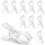 Spring Clamps, 3.5 Inch Clear Plastic Clips for Balloon Arch Backdrop  Decoration, Design, 10 Pcs 1
