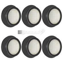 6 HEPA-Filter-Ersatzteile für SunSare X7A-US Akku-Staubsauger (Filterzubehör)
