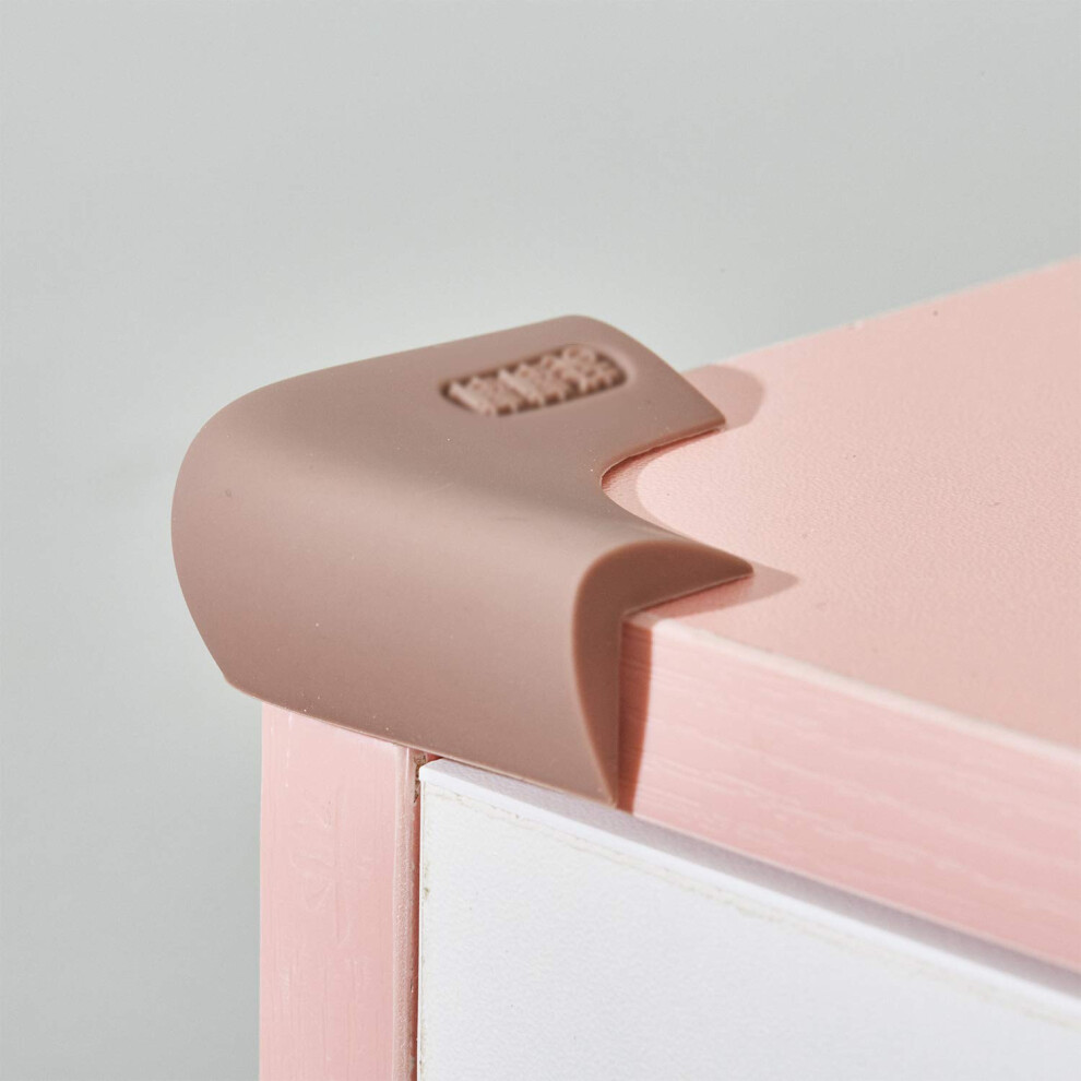 Angloria Food-Graded Silicone Corner Protector, Baby Proofing Corners Edge Guards, Pre-Tape Adhesive Soft For Kids Safety, Child Table Cabinets Furniture